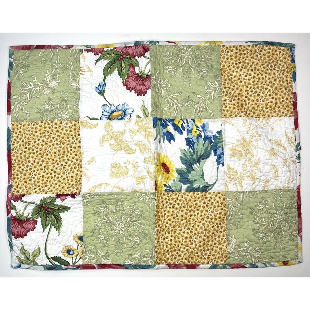 C&F HOME 20"x26" Standard Quilted PILLOW SHAM Country Cottage Patchwork NWOT NEW